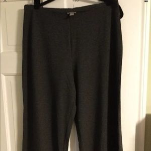 J Jill Full Leg Stretch Pants Sz L Gray